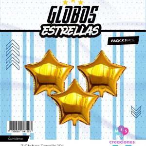 Set campeones 3 estrellas 10" x 1