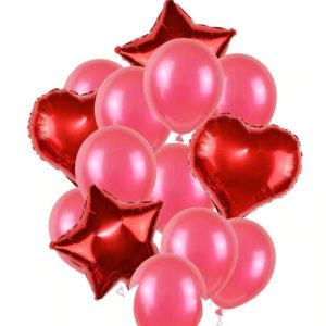 Set De Globos Rojo 14 pcs.