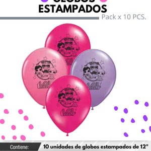 Globo De Latex Estampado lol x 10u