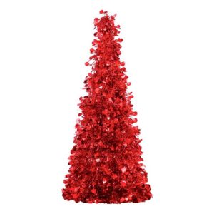 Arbolito Navideño 25cm Rojo  x1