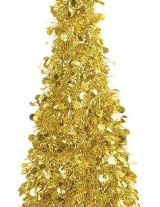 Arbolito Navideño 25cm Dorado x1