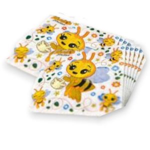 Servilleta estampada "abejita" x20u