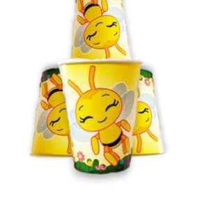 Vasos polipapel "abejita" x8