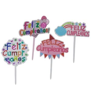 Adorno "Feliz Cumpleaños" p/ Torta Estampado x1