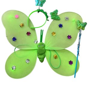 Alas de mariposa verde x1