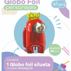 Globo Silueta Among Us Blister x1