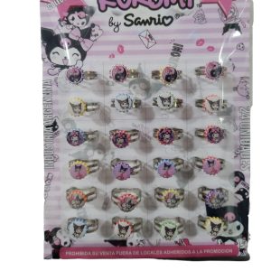 Anillos kuromi y melody x24