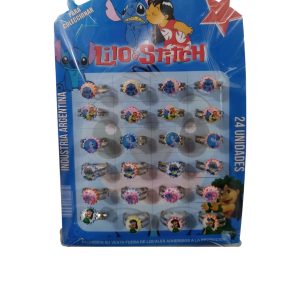 Anillos lilo y stitch x24
