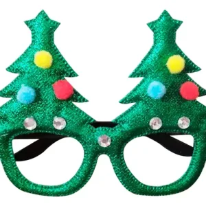 Anteojo Navideño Arbol Pompones x1