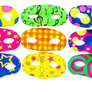 Antifaz Fluo Estampado x12