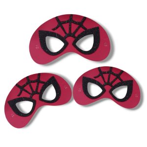 Antifaz Goma Eva Spiderman (Hombre Araña) x3