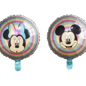 Globo Personaje Mickey y Minnie Arcoiris 18" x1