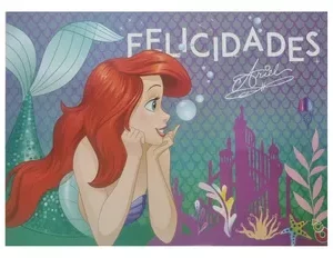 Afiche Felicidades La Sirenita (Ariel) x1
