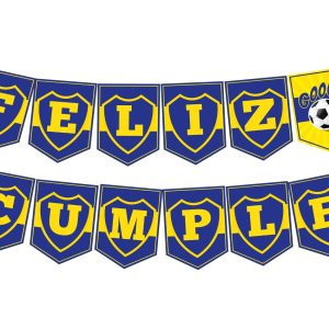 Banderin Feliz Cumpleaños Boca x1