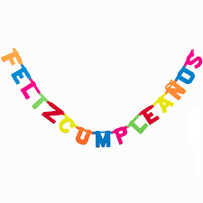 Banderin Feliz Cumpleaños Fluo (Letra x Letra) x1