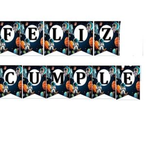 Banderín de Feliz Cumple de Astronauta x1