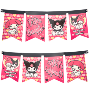 Banderín Kuromi y Melody x1