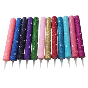 Bengala Gibriada Lunares Blancos Para Torta (Varios Colores)