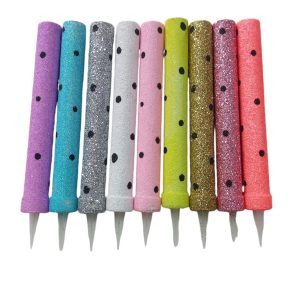 Bengala Gibriadas con Lunares Negros Para Torta (Varios Colores)