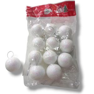 Adorno Bolas Navidad Iridiscente x12