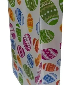 Bolsa de Madera Huevos de Pascua Decorados x10un