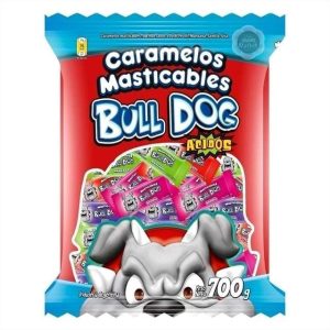 Caramelos Masticable Acido Bull Dog x700g