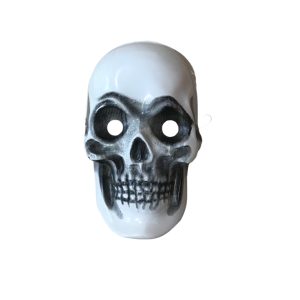 Careta Plastica Calavera x1