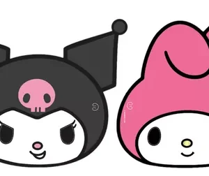 Antifaz de Kuromi y Melody x10 uni
