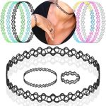 Set de Choker, Pulsera y Anillo de Plastico Varios colores x1