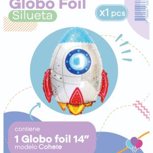 Globo Cohete 14" Blister x1