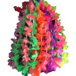 Collar hawaiano Flores de un color surtido x12