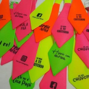 Corbata Fluo Frases x 1