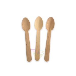 Cucharas De Madera Descartable x 10