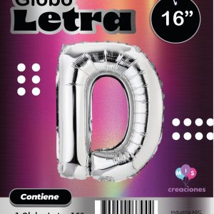 Globo Letra D Blister x1