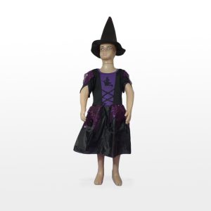 Disfraz Infantil De Bruja Violeta x 1