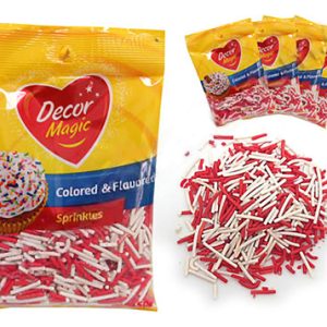 Sprinkles/Granas Rojas y Blancas x 50 gr