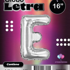 Globo Letra E Blister x1