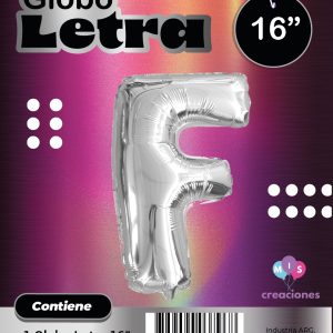 Globo Letra F Blister x1