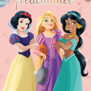 Afiche Felicidades Princesas Disney x1