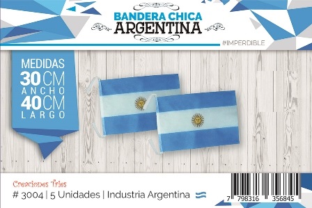 Bandera Argentina chica (30x40) x1