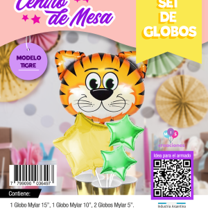 Set centro de mesa: Tigre