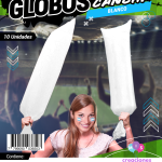 Globos Cancha x10 unidades BLANCO