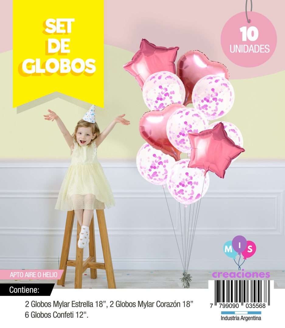 Bouquet de globos FOIL + confetti