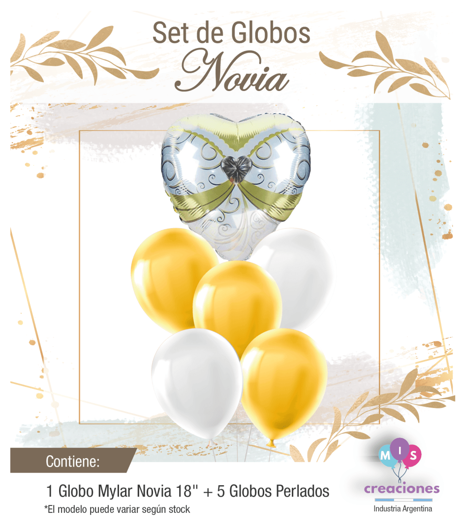Set de globos Novio/ novia
