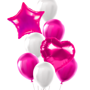 Set de Globos 8 pcs. Fucsia
