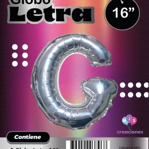 Globo Letra G Blister x1