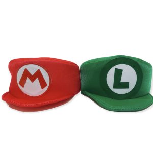 Gorros Mario y Luigi (Mario bros) x1