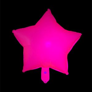 Globo Estrella mylar 18 Fucsia fluo x1