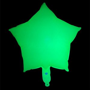 Globo Estrella mylar 18 Verde fluo x1