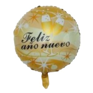 Globo dorado Feliz Año Nuevo 18"